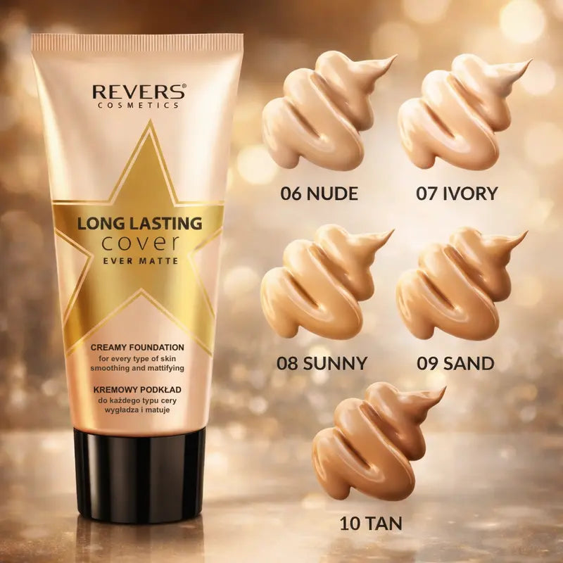 Dermacol Long-lasting cover matte face foundation makeup Shades