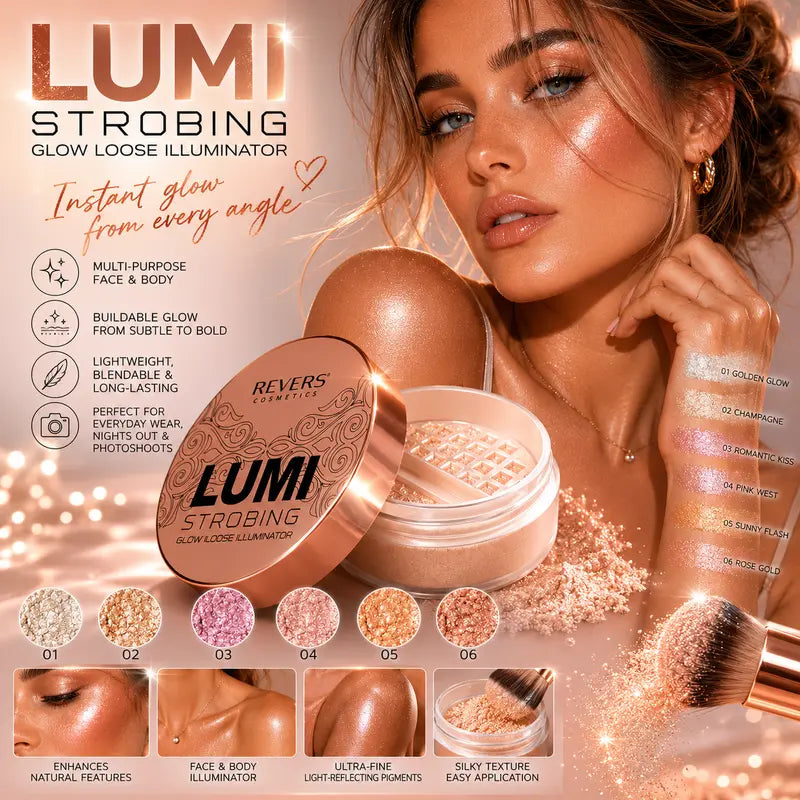 Lumi Strobing Lumi Strobing Loose Powder Highlighter Face & Body Illuminator