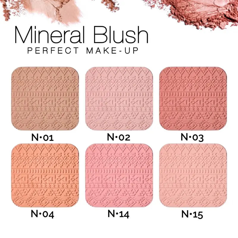 Mineral Blush Perfect Long-Lasting Matte Powder Blusher Natural Buildable Cheek Makeup