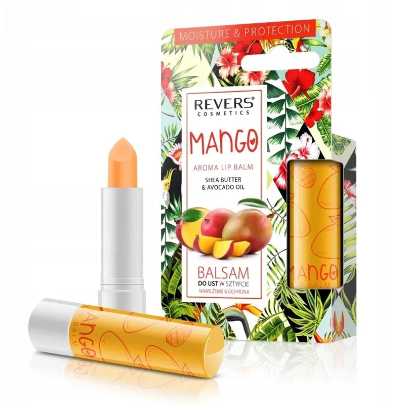 Mango Aroma Lip Balm – Moisturizing &amp; Protective Lipstick with Shea Butter, Castor &amp; Avocado Oil
