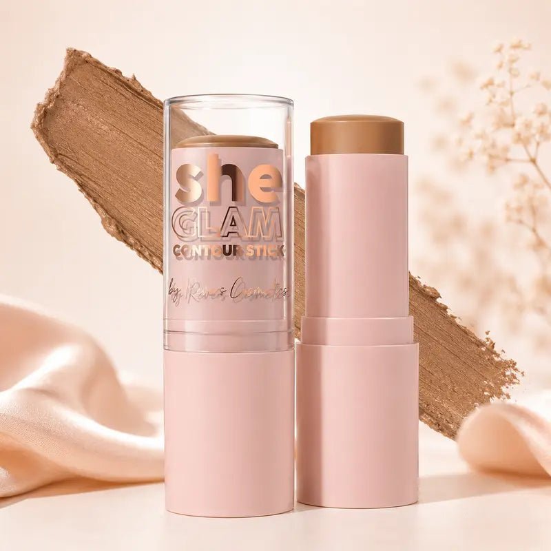 She GLAM Milk Chocolate Contour Stick Cream Bronzer Stick Natural Face Sculpting Cool-Toned Contour