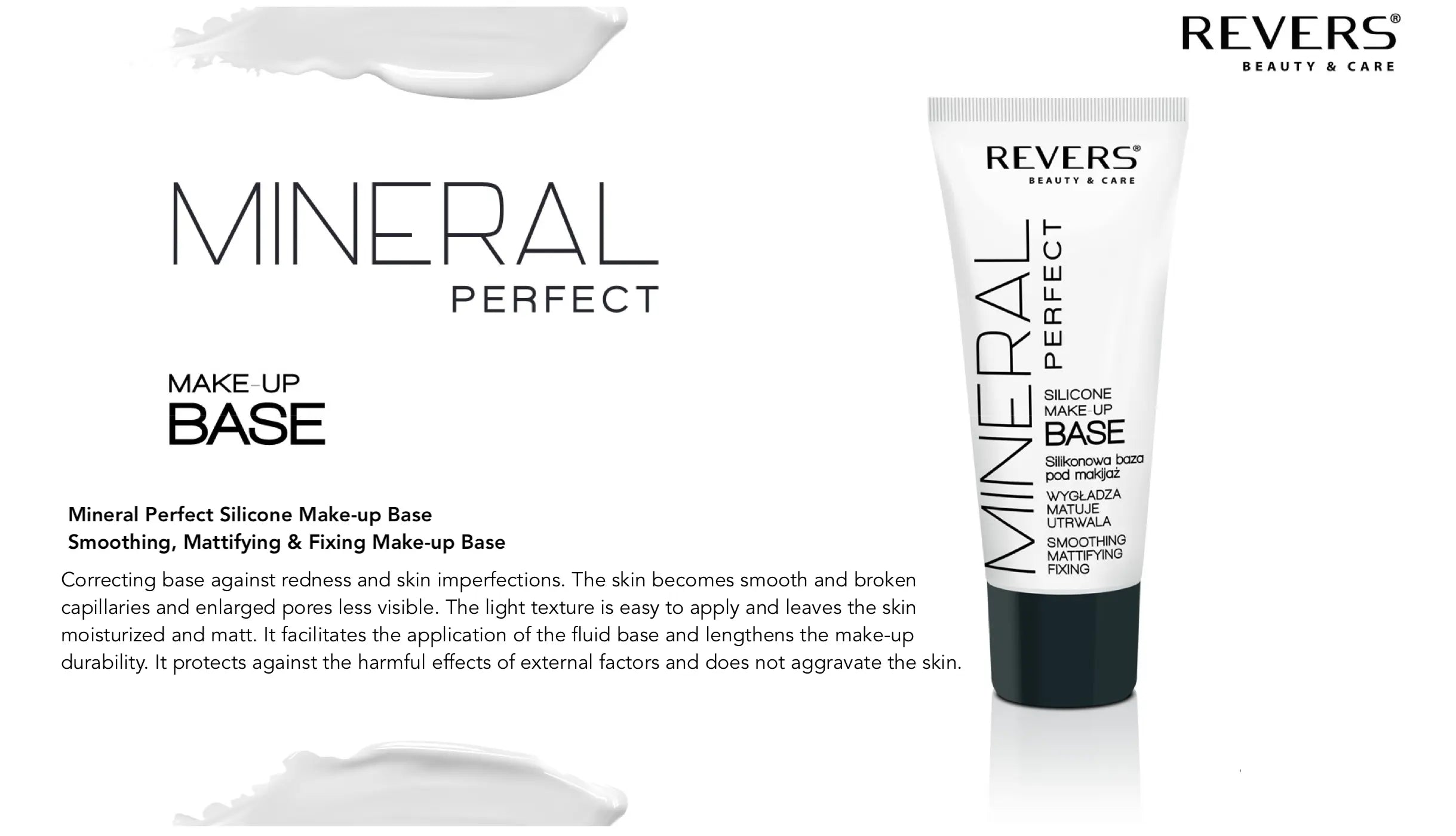 Mineral Makeup Base Correcting Face Primer Against Skin Imperfections & Wrinkles 30ml