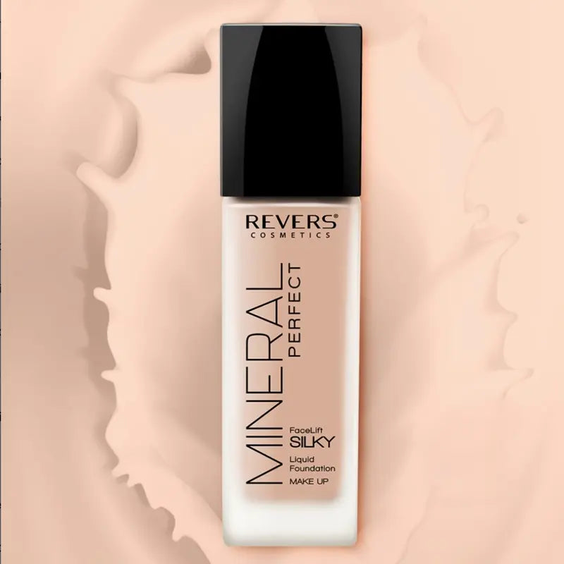 Anti-Aging Mineral Perfect Face Lift Foundation Long-Lasting Silky Liquid Matte Coverage 40ml