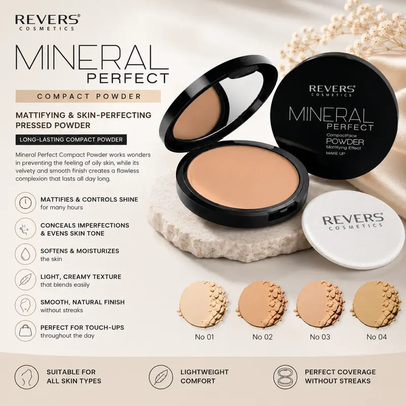 Mineral Perfect Compact Powder Mattifying & Skin-Perfecting Pressed Powder