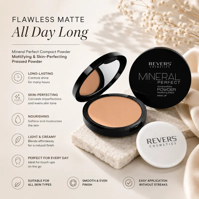 Mineral Perfect Compact Powder Mattifying & Skin-Perfecting Pressed Powder
