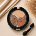 Warm Terracotta TRIO Matte Eyeshadow Palette Longwear Velvet Eye Shadows Dual-Ended Applicator Brush