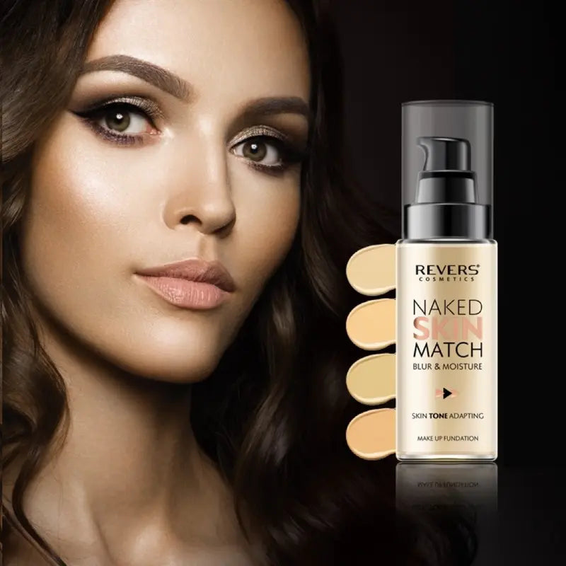 Naked Skin Match Blur & Moisture Foundation – Matte Perfection, All Day Long
