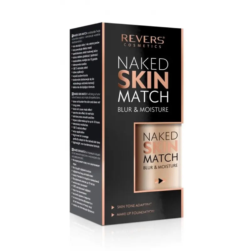 Naked Skin Match Blur & Moisture Foundation – Matte Perfection, All Day Long