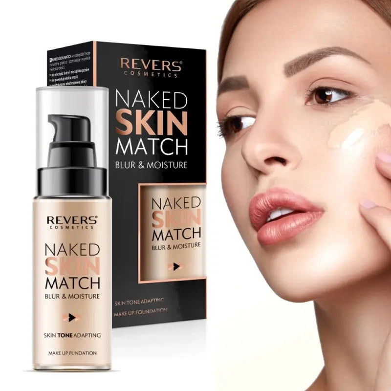 Naked Skin Match Blur & Moisture Foundation – Matte Perfection, All Day Long