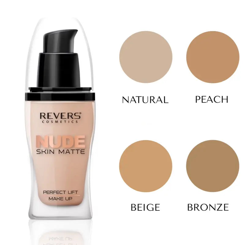 NUDE Skin Matte Perfect Lift Foundation Mattifying Liquid Makeup Buildable Coverage 30ml