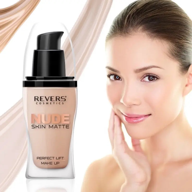NUDE Skin Matte Perfect Lift Foundation Mattifying Liquid Makeup Buildable Coverage 30ml