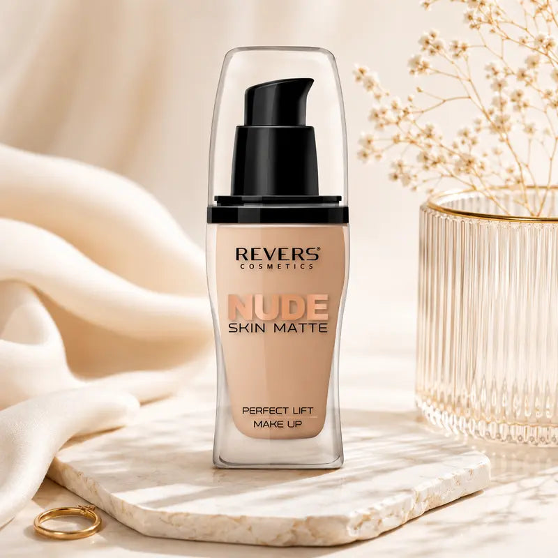 NUDE Skin Matte Perfect Lift Foundation Mattifying Liquid Makeup Buildable Coverage 30ml