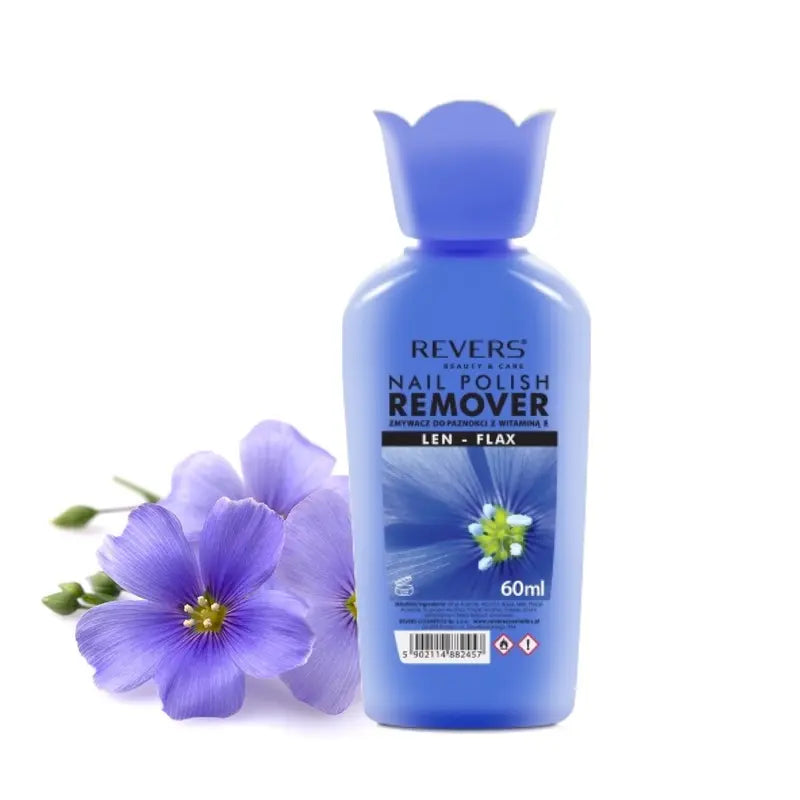 Acetone Free Herbal Nail Polish Remover with Flax Eliminates Nail Plate Delamination
