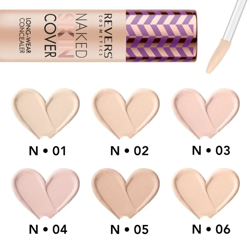 Naked Skin Cover Liquid Concealer Full Coverage Long-Wear Corrector Dark Circles, Redness &  Imperfections