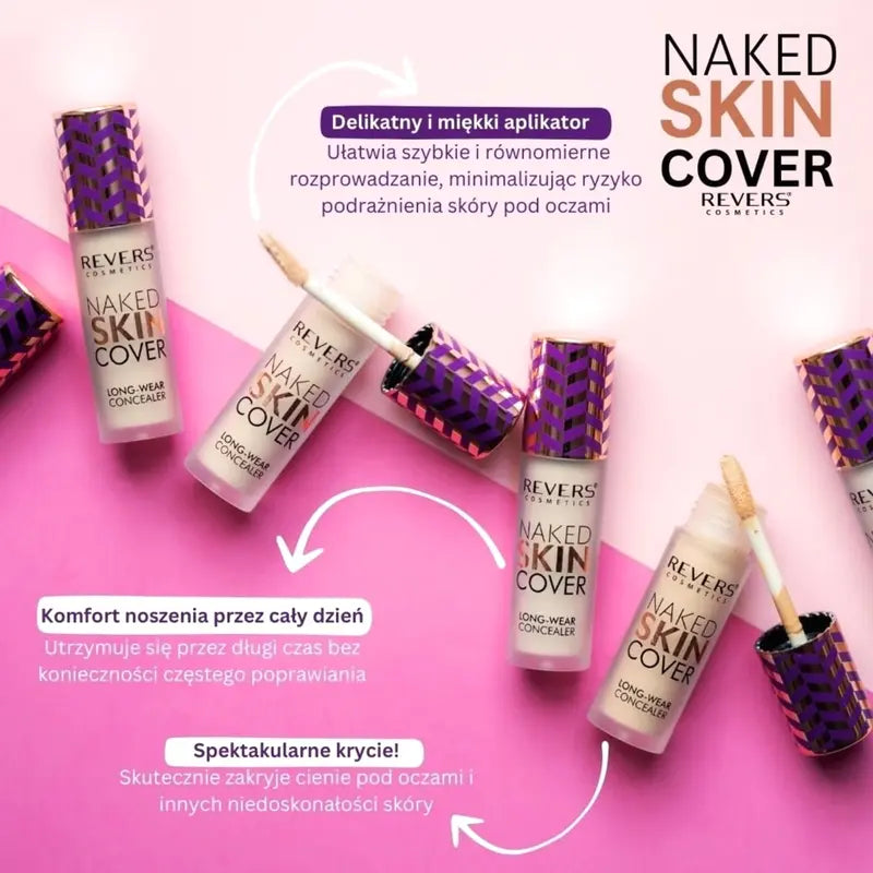 Naked Skin Cover Liquid Concealer Full Coverage Long-Wear Corrector Dark Circles, Redness &  Imperfections