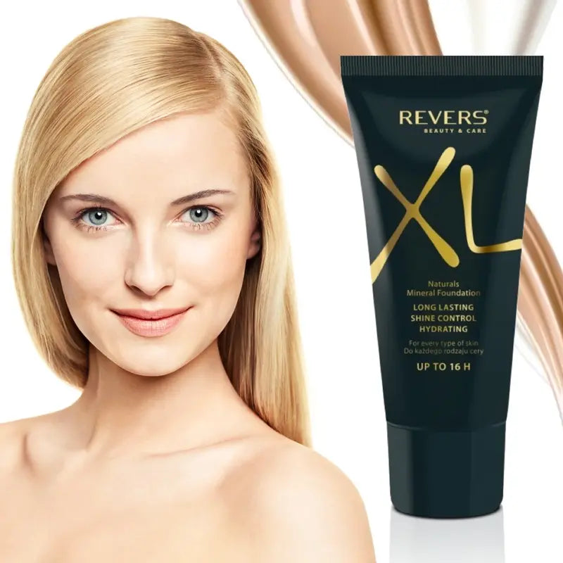 XL Natural Mineral Long-Lasting Shine Control Foundation – Hydrating Satin Finish