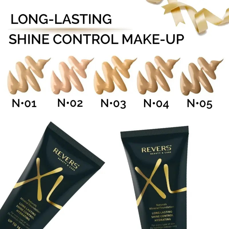 XL Natural Mineral Long-Lasting Shine Control Foundation – Hydrating Satin Finish
