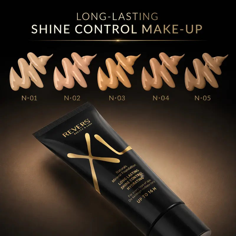 XL Natural Mineral Long-Lasting Shine Control Foundation – Hydrating Satin Finish