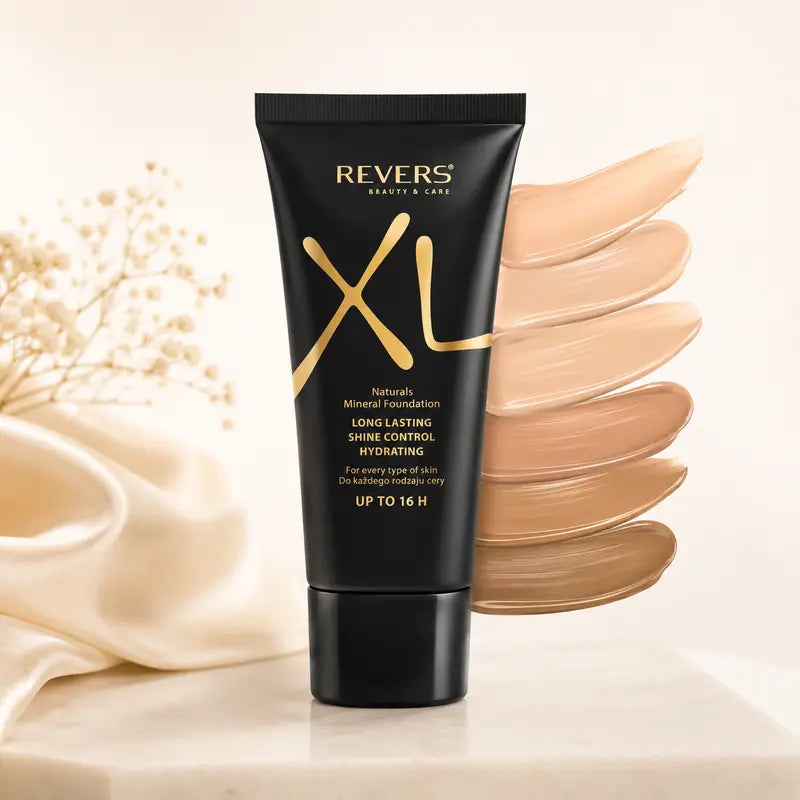 XL Natural Mineral Long-Lasting Shine Control Foundation – Hydrating Satin Finish