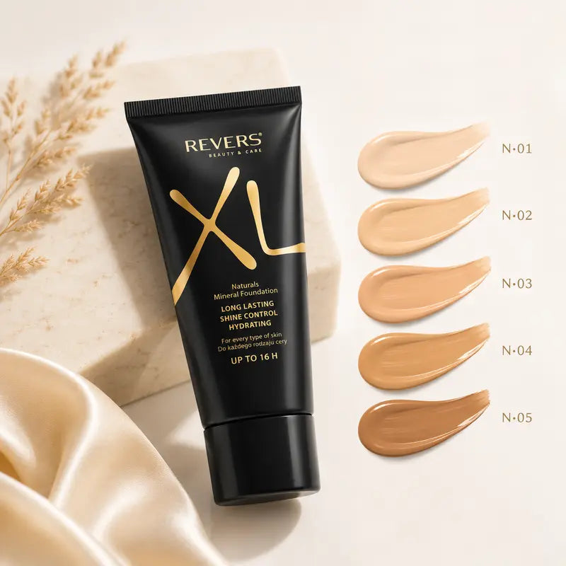 XL Natural Mineral Long-Lasting Shine Control Foundation – Hydrating Satin Finish