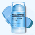 Face mask stick with nicotinamide and clay