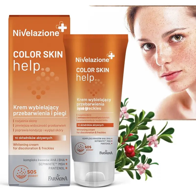 Nivelazione Whitening & Brightening Face Care for Discolouration & Freckles 50ml