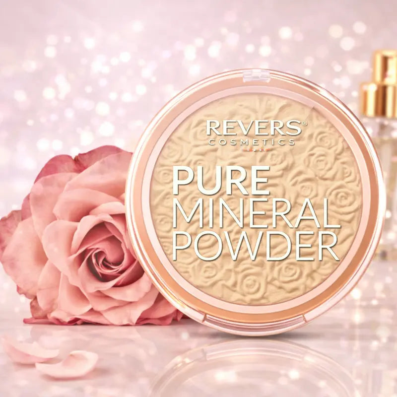 Pure Mineral Powder – Ultra-Light Mineral Face Powder for a Natural, Matte and Flawless Finish Light Medium
