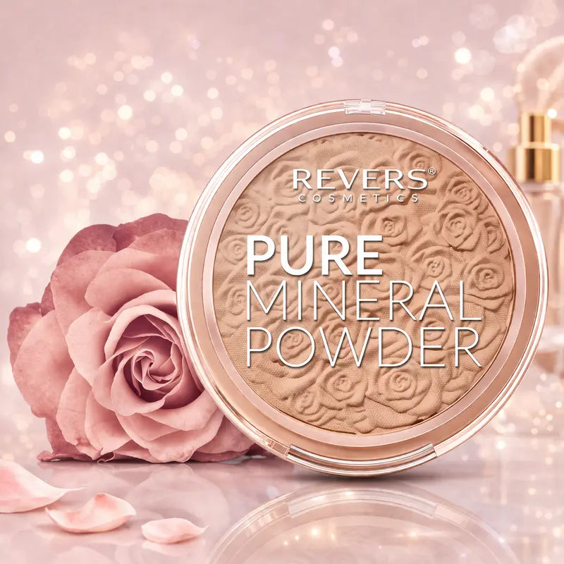 Pure Mineral Powder – Ultra-Light Mineral Face Powder for a Natural, Matte and Flawless Finish Medium