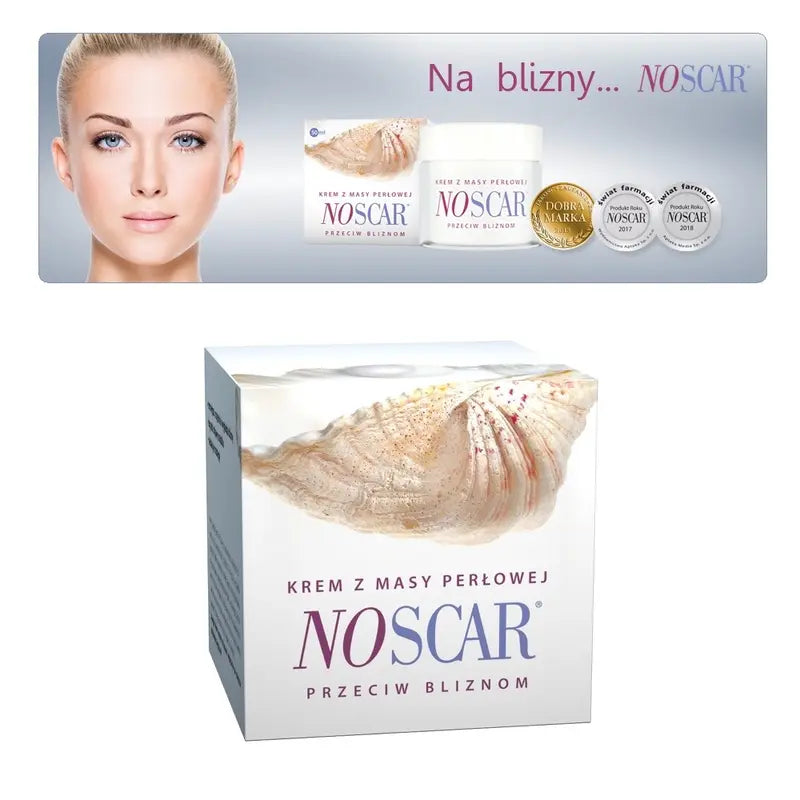 NoScar Cream Mother of Pearl Advanced Scar Care & Skin Smoothing Formula 30ml