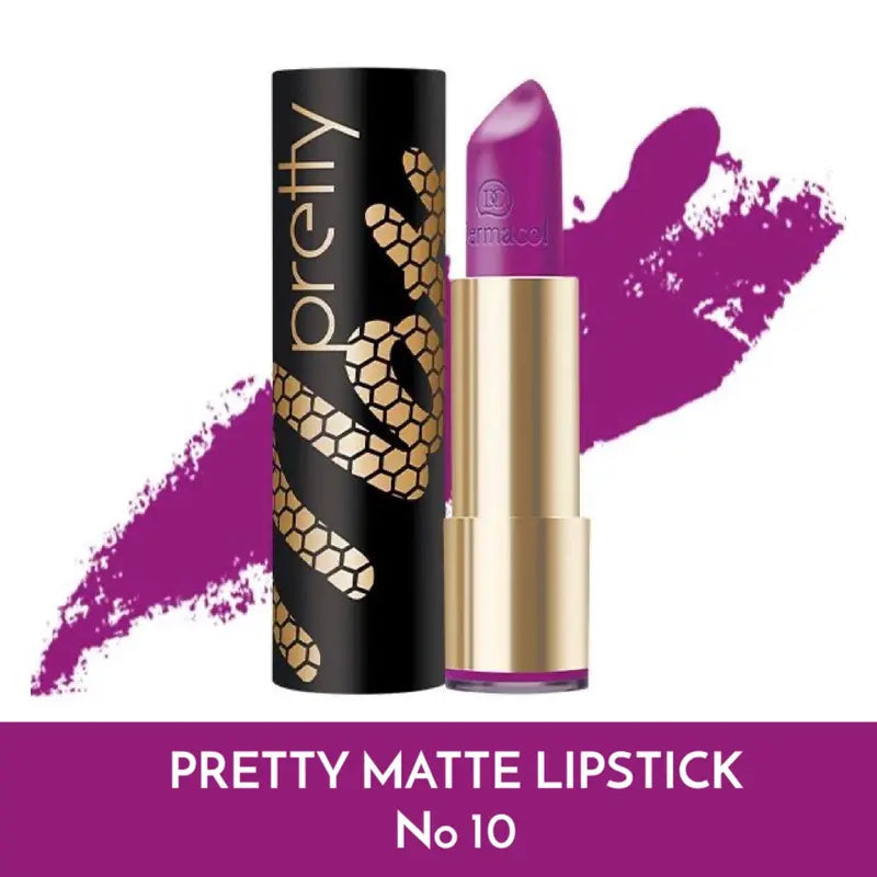 Dermacol Pretty Matte Lipstick – Long-Lasting, Non-Drying Matte Lip Color