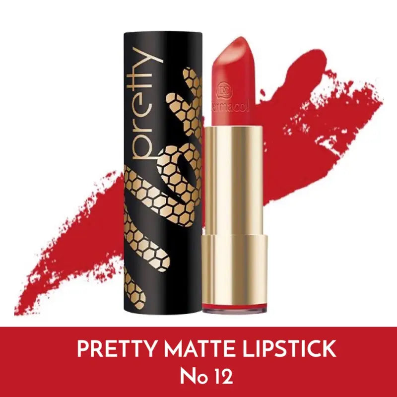 Dermacol Pretty Matte Lipstick – Long-Lasting, Non-Drying Matte Lip Color