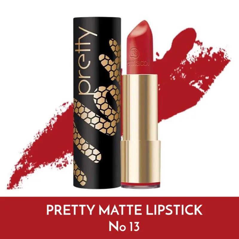 Dermacol Pretty Matte Lipstick – Long-Lasting, Non-Drying Matte Lip Color
