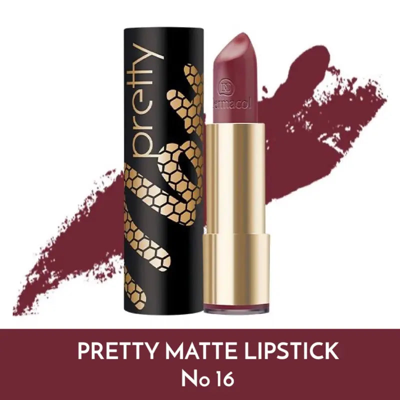 Dermacol Pretty Matte Lipstick – Long-Lasting, Non-Drying Matte Lip Color