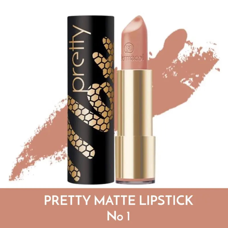Dermacol Pretty Matte Lipstick – Long-Lasting, Non-Drying Matte Lip Color