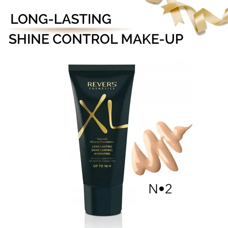 XL Natural Mineral Long-Lasting Shine Control Foundation – Hydrating Satin Finish