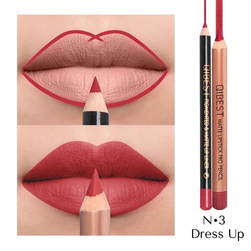 Matte Lipliner & Lipstick PRO Set Durable Long-Lasting Lip Makeup for Every Occasion