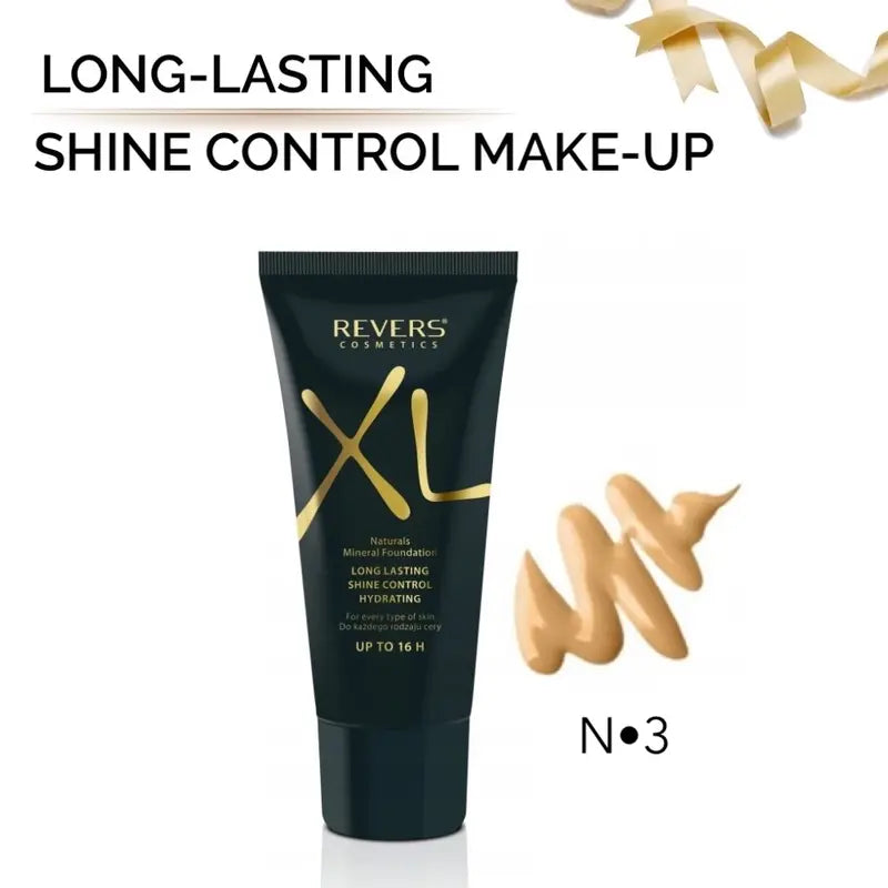 XL Natural Mineral Long-Lasting Shine Control Foundation – Hydrating Satin Finish