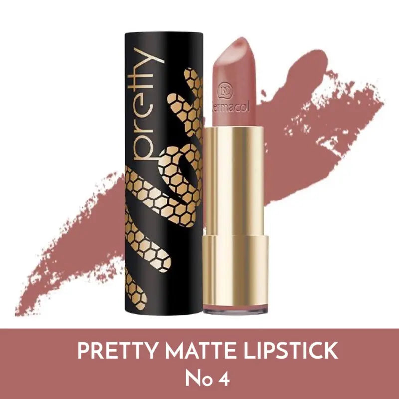 Dermacol Pretty Matte Lipstick – Long-Lasting, Non-Drying Matte Lip Color