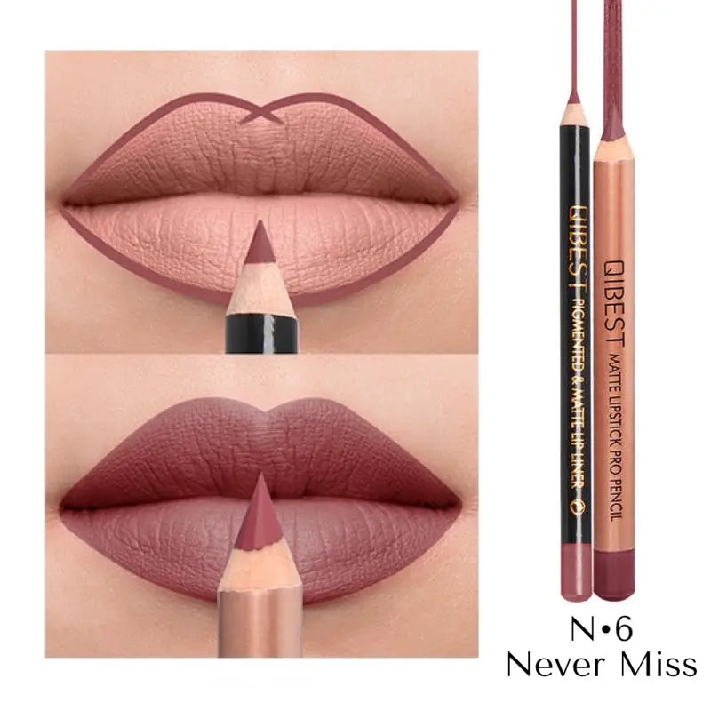 Matte Lipliner & Lipstick PRO Set Durable Long-Lasting Lip Makeup for Every Occasion