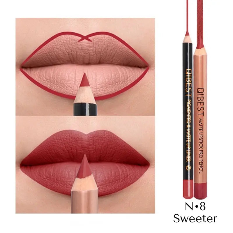 Matte Lipliner & Lipstick PRO Set Durable Long-Lasting Lip Makeup for Every Occasion