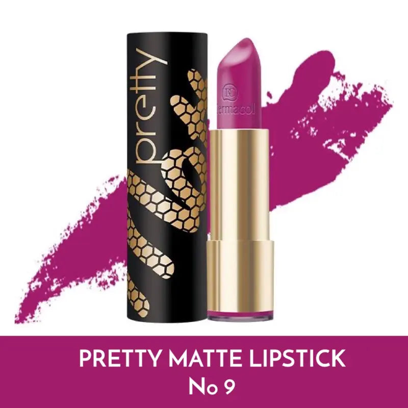 Dermacol Pretty Matte Lipstick – Long-Lasting, Non-Drying Matte Lip Color