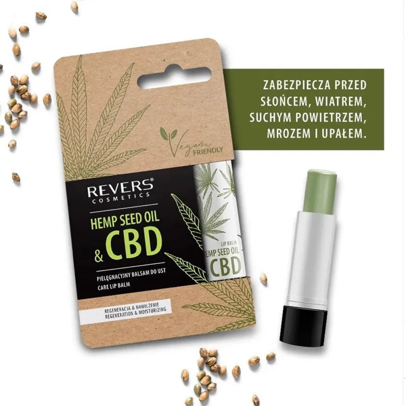 Nourishing Care Lip Balm Lipstick Rescue Stick Natural Hemp Seed Oil Soft Protected Lips