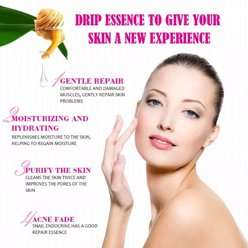 Face Serum Snail Secretion Filtrate & Hyaluronic Acid Anti-Aging, Hydrating & Nourishing Care