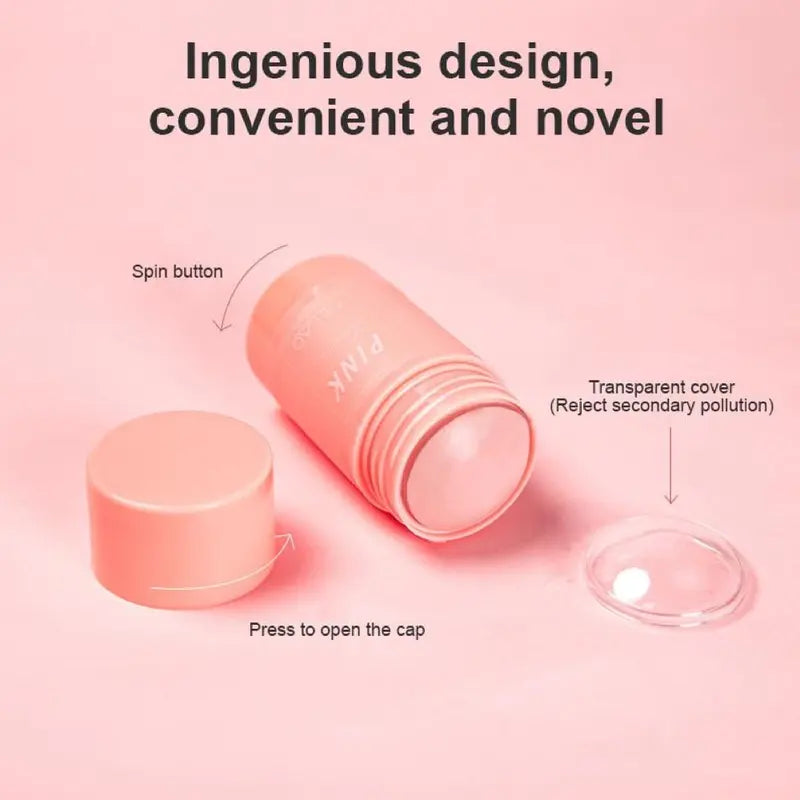 Pink Purifying & Moisturizing Clay Mask Stick Deep Cleansing, Hydration & Radiant Skin