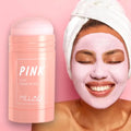 Face mask stick with pink clay