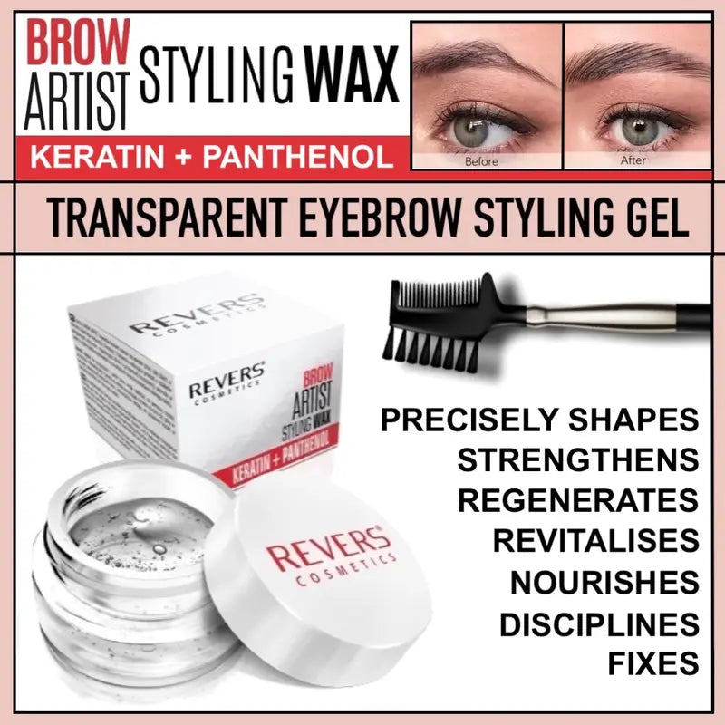 Brow Artist Styling Wax with Keratin & Panthenol – Clear Brow Fix