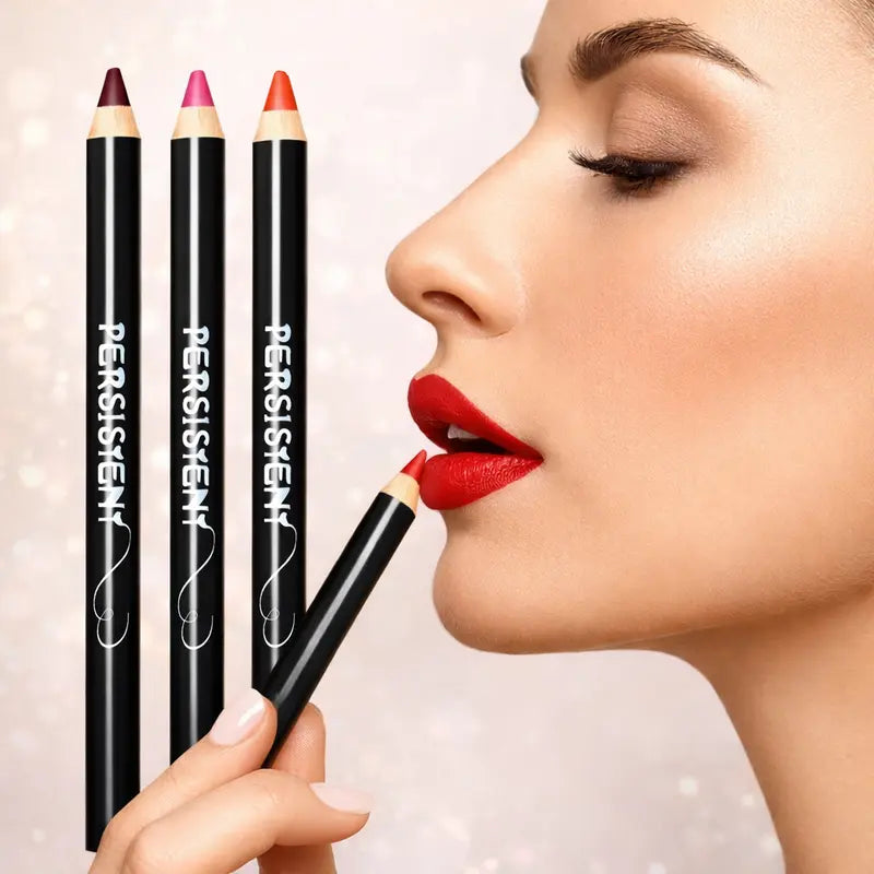 Long-Wear Lip Liner Pencil – Waterproof and Smudge-Proof, Various Shades