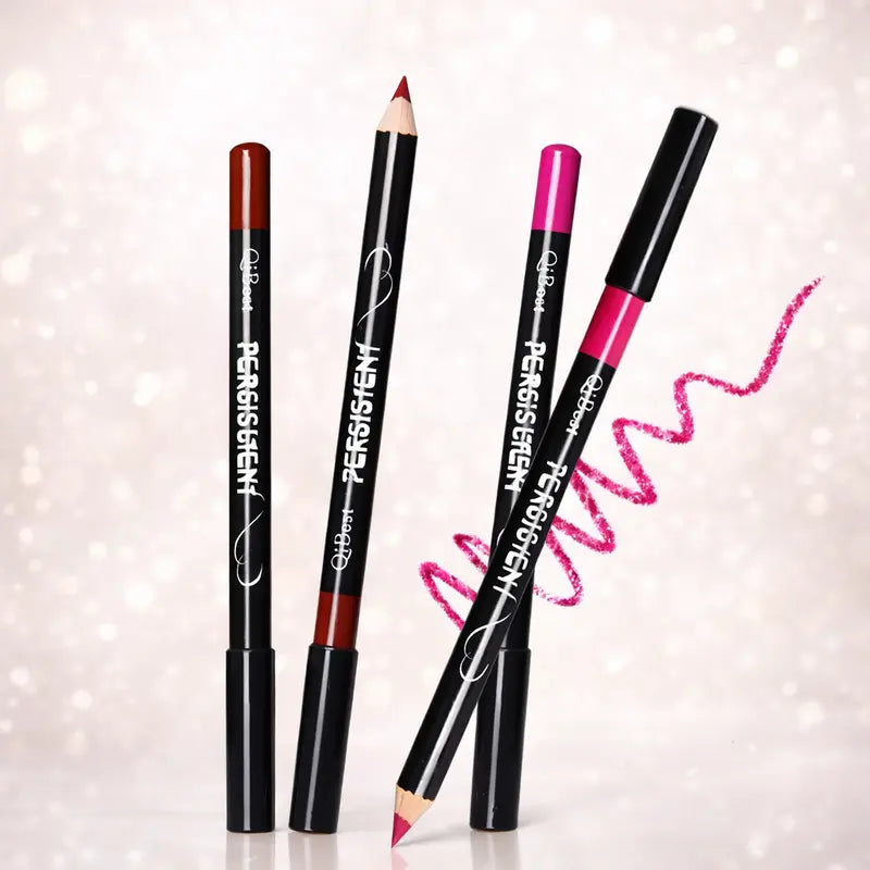 Long-Wear Lip Liner Pencil – Waterproof and Smudge-Proof, Various Shades