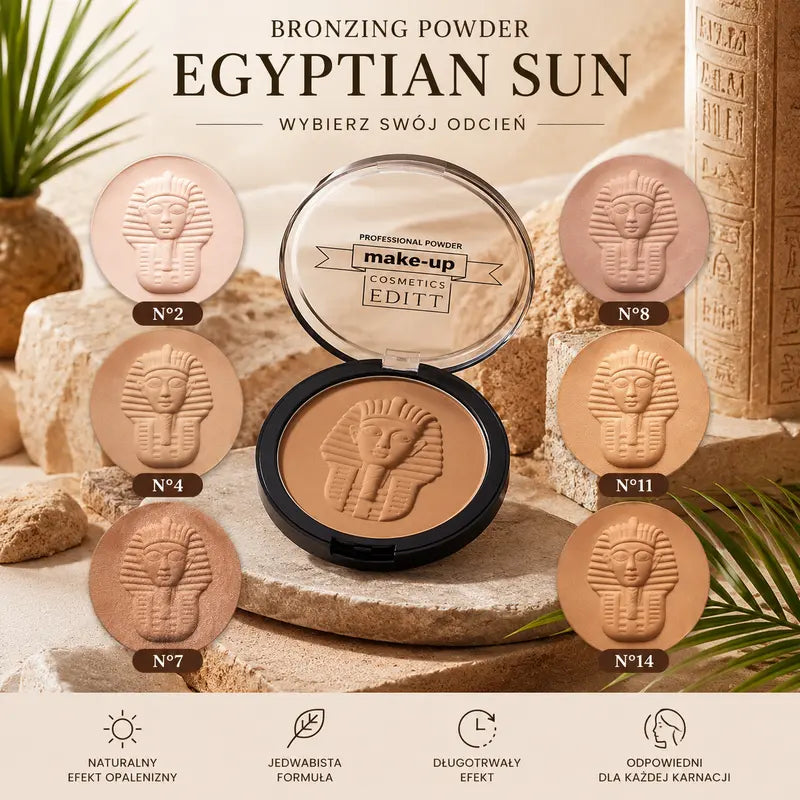 Pharaoh Earth Bronzing Compact Powder All the shades