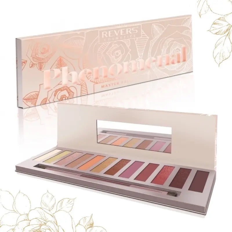 Phenomenal Rose 12-Colour Eyeshadow Palette – Vibrant, Blendable & Long-Lasting
